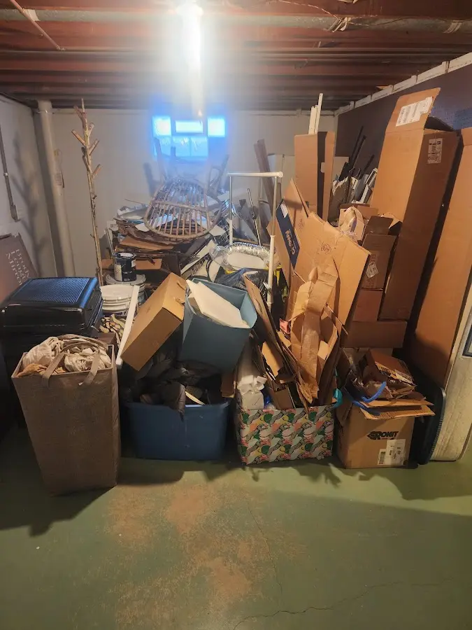 Roll-off dumpster container at job site for 40 Yard Dumpster Rental in Sherwood